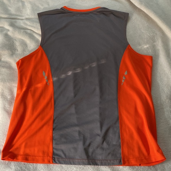 Men’s Tekgear orange and grey tank top - Picture 6 of 6